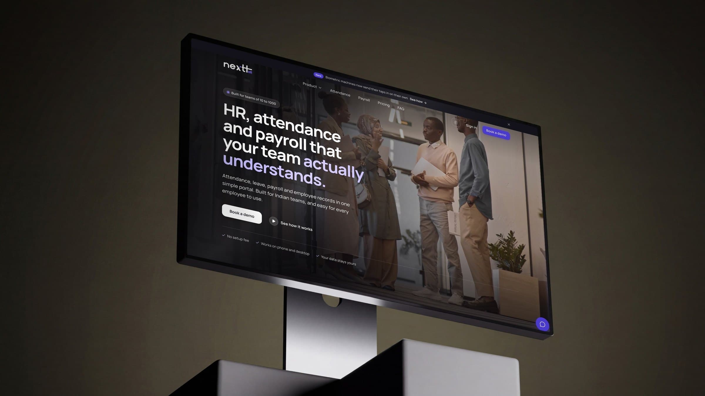 nexttHR on a device